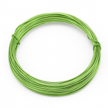 Drut Aluminiowy, Okrągły, do Tworzenia Biżuterii, do DIY, Kolor: Zielony, 0.8mm, 10m/szpula (13WB24584)