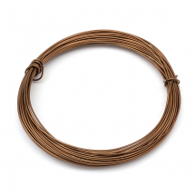 Drut Aluminiowy Okrągły, do Rękodzieła, Kolor: Peru, 1mm, 10m/szpula (13WB24596)