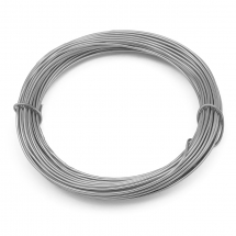 Drut Aluminiowy, Okrągły, do tworzenia Biżuterii, Gainsboro, 0.8mm, okolo 10m/szpula (13WB24604)