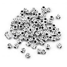 Koraliki Akrylowe, Kraft Style, Kostki, Mieszane Kolory, 6x6x6mm, około 300szt/50g (13WB24848)