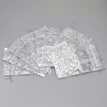 Woreczek Podarunkowy, Organza, Przezroczysty, Biały, 15x10cm, 10szt (13WB24928)
