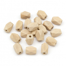 Koraliki Drewniane 16х10х10mm Beżowy 20szt (13WB24968)