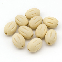 Koraliki Drewniane 29.5-30х21mm Biały 10szt (13WB24973)