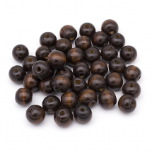Koraliki Drewniane Malowany 20х18mm Brązowy około 40szt/100g (13WB25015)
