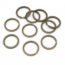 Kółko Zamek do Kluczy, Stop Metalowy, Antyczny Bronze, 25x2mm, 10szt/opakowanie (13WB25106)