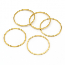 Pierścień Łączący Stal Nierdzewna 19,5x0,8mm Kolor: Złoty 5szt (13WB25157)