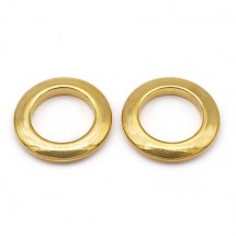 Pierścień Łączący do Biżuterii Stal Nierdzewna 15x2mm Kolor: Złoty 2szt (13WB25163)