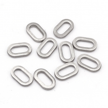Pierścień Łączący do Biżuterii Stal Nierdzewna 10.8x6.5x1.3mm 10szt (13WB25172)