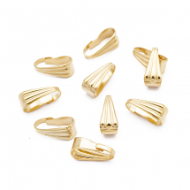 Uchwyt do Zawieszki Stal Nierdzewna 8.5x3.5x4mm Kolor: Złoty 10szt (13WB25216)