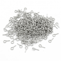 Тримачі Штифти з Петлею, для Намистин з Напівотвіром, Залізо, Колір: Платина, Розмір: 7x4x0.9мм, Отвір 1.8мм, (13WB25219)