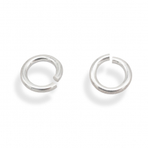 Srebro 925 Kółeczka Ogniwka Pojedyncze, Otwarte, 6x1mm, Średnica Wewnętrzna 4mm, 2szt (13WB25300)