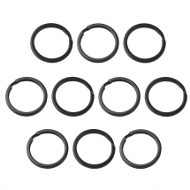 Kółko do Breloka, do Kluczy, Żelazne, Czarny, 28mm, 10szt (13WB25341)