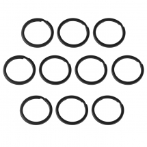 Kółko do Kluczy i Breloków, Żelazne, Gunmetal, 30mm, 10szt (13WB25342)