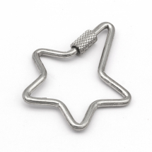 Zapięcie Karabinek Stal Nierdzewna 35,5x30,5x4mm Kolor: Srebrny 1szt/opakowanie (13WB25359)