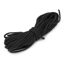 Sznurek Paracord, Spadochron 7 Żylny, Poliester, 4.5mm, Czarny, 10m/wiązka (13WB25418)