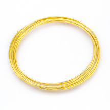Drut Pamięciowy Stalowy do Naszyjników 1.8x115mm Kolor: Złoty 10żeberek (13WB25514)