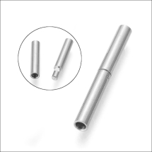 Zapięcie Bagnetowe, Stal Nierdzewna, do Rękodzieła i Biżuterii, 21х2.5mm, Otwór 1.5mm, 1szt (13WB26024)