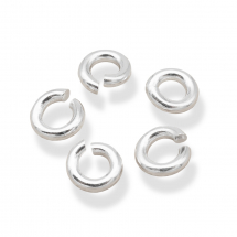 Srebro 925 Kółeczka Ogniwka Pojedyncze, Otwarte, 4x1mm, 5 szt (13WB26098)