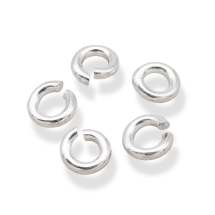 Srebro 925 Kółeczka Ogniwka Pojedyncze, Otwarte, 4x1mm, 5 szt (13WB26098)