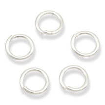Srebro 925, Kółeczka Ogniwka Pojedyncze, Otwarte, 5x0.75mm, Średnica Wewnętrzna 3.5mm, 5 szt (13WB26099)