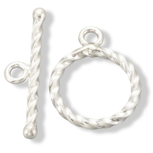 Srebro 925, Zapięcie Toggle, 16x12x2.5mm, Patyk: 20x5x2mm, Otwór 1.5mm, 1szt (13WB26135)