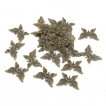 Zawieszka Motylek Żelazny 26x39x1mm Otwór 0.5mm Kolor: Antyczny Bronze 25szt (13WB26150)