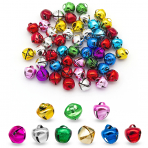 Zawieszki Charms, Dzwoneczki, do Rękodzieła i Biżuterii, Żelazne, Mix, 8mm, 50 szt (13WB26154)