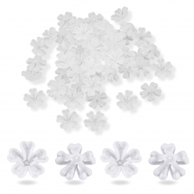 Nakładki na Koraliki Akryl Matowe 16x16.5x6mm Kolor: Przezroczysty 50szt/opakowanie (13WB26189)