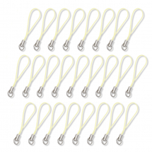 Baza Zawieszki do Breloków, Nylon i Mosiądz, Żółty, 60x0,8mm, 25szt (13WB26214)