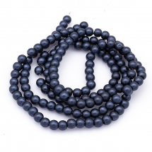 Perła Szklane Matowe, 6mm 140szt/84cm/sznur (13WB26421)