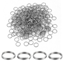 Kółeczka Ogniwka Podwójne, Stal Nierdzewna, 6x0,8mm, Średnica Wewnętrzna 4,5mm, 500szt (13WB26990)