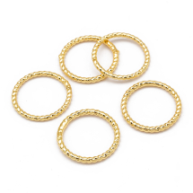 Kółeczka Ogniwka Pojedyncze Otwarte, Mosiądz, Pozłacany 18K, 20.5x1mm, Średnica wewnętrzna 18.5mm, 5szt (13WB27103)