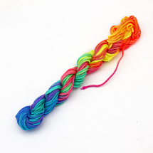 Sznurek Nylonowy, Rainbow, 2mm, 12m/wiązka (13WB27468)