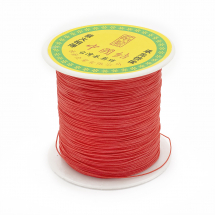 Шнур Нейлоновий Плетений для Макраме та Біжутерії, Томат, 0.5мм, близько 135м/котушка, (13WB27488)