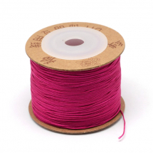 Sznurek Nylonowy, do Bransoletek Makramy i Biżuterii, Fioletowoczerwony, 0.8mm, 100m/szpula, (13WB27541)