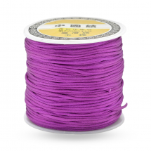 Sznurek Nylonowy Satynowy, Fioletowy, 1mm, 70m/szpula (13WB27588)