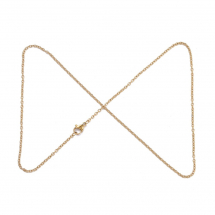 Naszyjnik Łańcuszek, Kotwicny Splot, Stal Nierdzewna, Powłoka Jonowa, Kolor: Złoty, 45cm, 1szt (13WB27847)