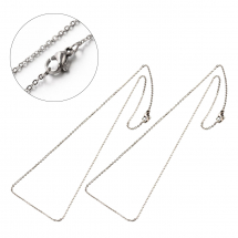 Naszyjnik Łańcuszek, Splot Kotwicny, Stal Nierdzewna, 45cm, 1.5mm, 2szt (13WB27851)