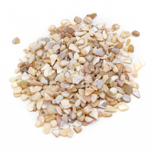 Річкові Ракушки Крихта без Отвору, Бежеві, 1-16х1-5х0.5-5мм, близько 800шт/100гр, (13WB27802)