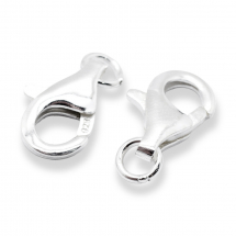 Srebro 925 Zapięcie Karabin-Lobster, do Rękodzieła i Biżuterii, 9.5x5.5x2.5mm, 1szt (13WB28028)