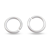 Srebro 925 Kółeczka Ogniwka Otwarte Pojedyncze, 6x0.8mm, Średnica Wewnętrzna 4mm, 2szt (13WB28056)