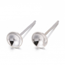 Срібло 925 Основи для Пусет під Сережки-Гвоздики, 11х4мм, Пін 0.8мм, (13WB28207)