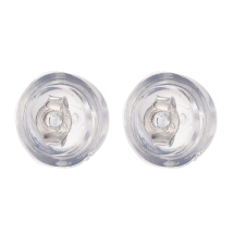 Srebro 925, Zatyczki do Kolczyków do Rękodzieła i Biżuterii, 5.5x4mm, 1 para (13WB28218)
