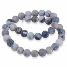 Koraliki Naturalny Jaspis Picasso Matowe 8-8.5mm około 45szt/39cm/sznur (13WB28412)