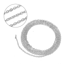 Łańcuch Kotwiczny, Mosiądz do Rękodzieła i Biżuterii, Trwała Powloka Platyną, 2.5x2x0.3mm, 1m/szpula (13WB28453)