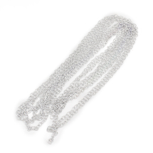 Łańcuch Aluminiowy, Splot Kotwiczny, Niespawany, Owalne, Kolor: Gainsboro, 9x6.5x1.4mm, Długość łańcuszka 5m (13WB28465)