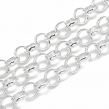 Łańcuch Rolo Aluminum 10x3.2mm Kolor: Gainsborough Długość łańcuszka 1m (13WB28469)