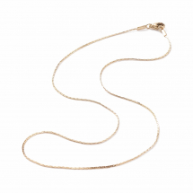 Naszyjnik Łańcuch Stal Nierdzewna, Zapięcie Karabinek Lobster, Złoty, Długość 45cm, Ogniwo 1.2x0.4mm, 1 szt (13WB28557)