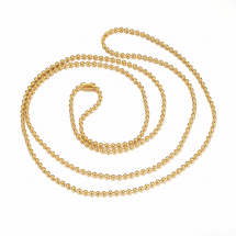 Łańcuszek Perlina Stal Nierdzewna do Naszyjników Kolor: Złoty Długość 60cm 1szt (13WB28558)