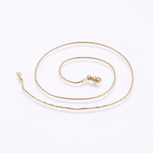 Naszyjnik Łańcuch Stal Nierdzewna Splot Węża Zapięcie Karabinek Lobster Złoty Rozmiar: Długość 45cm 1szt (13WB28598)